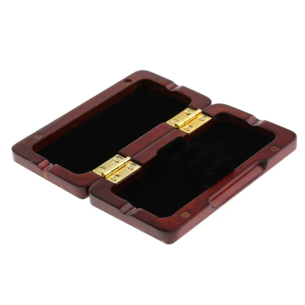 Portable Wooden Reed Box Humidity Resistant Case For Saxophone Reeds Small Occupation Oboe Reed Case