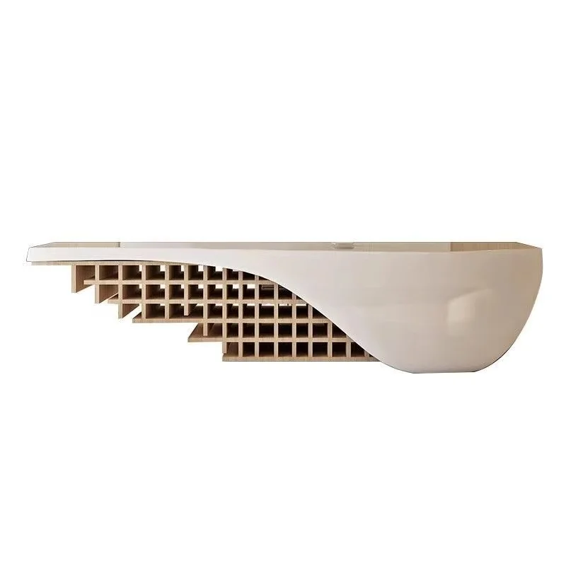 &c Simple Modern bar Beauty Salon Cashier Agency Creative Consultation Desk Paint Fiberglass Reception Desk