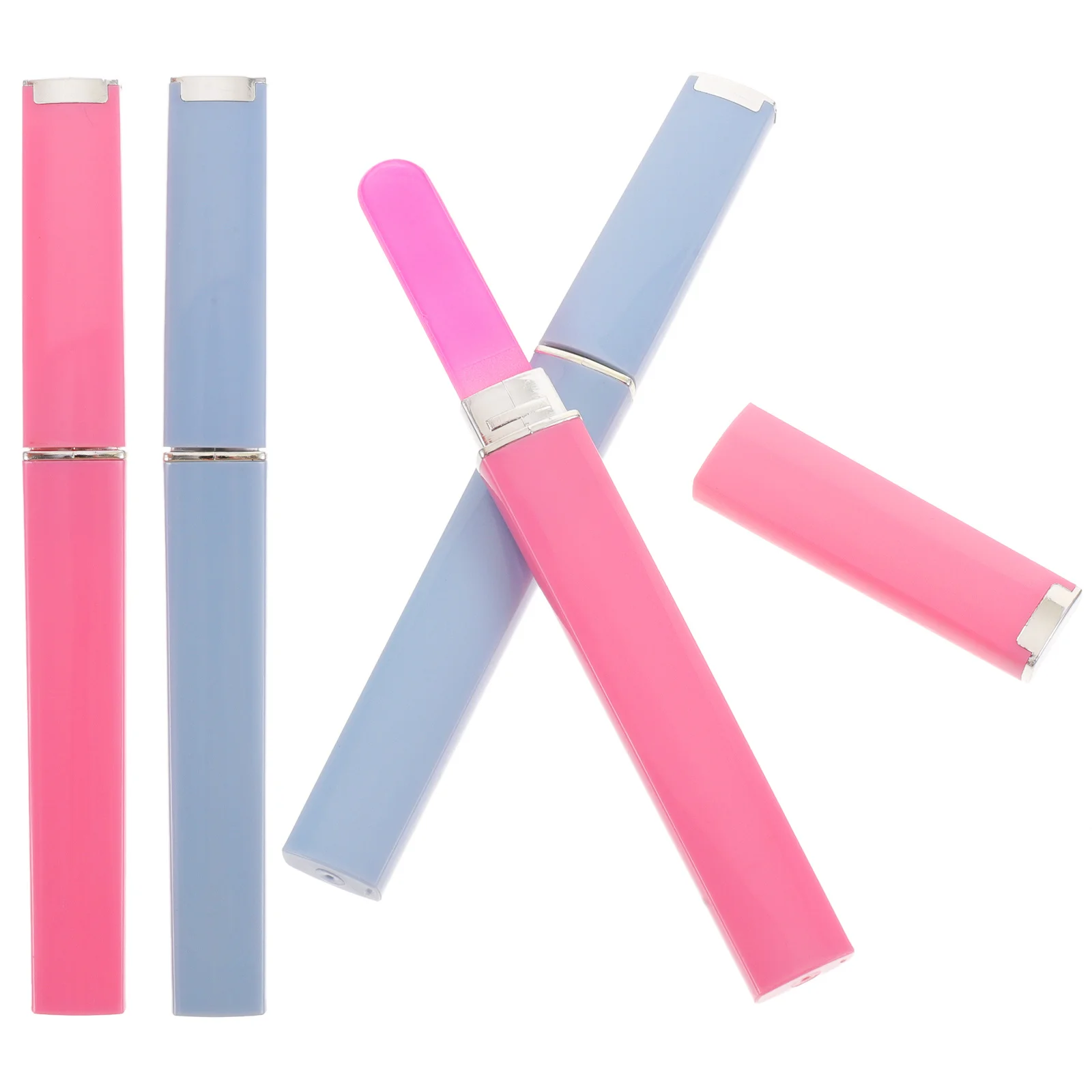 

4Pcs Nail Grinding Strips Glass Fingernail Files Stylish Portable Manicure Tools Exquisite Nail Polishing Files