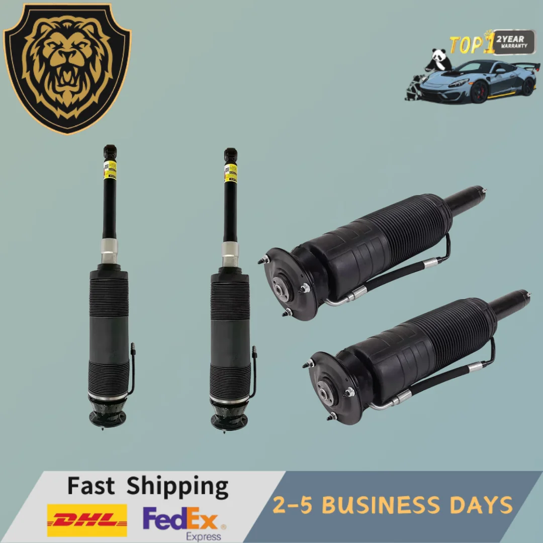 4× Front Rear Left and Right ABC Hydraulic Shock Struts Fit Mercedes W220 C215 S55 CL500 CL600 1999-2006 A2203200138 A2203208313