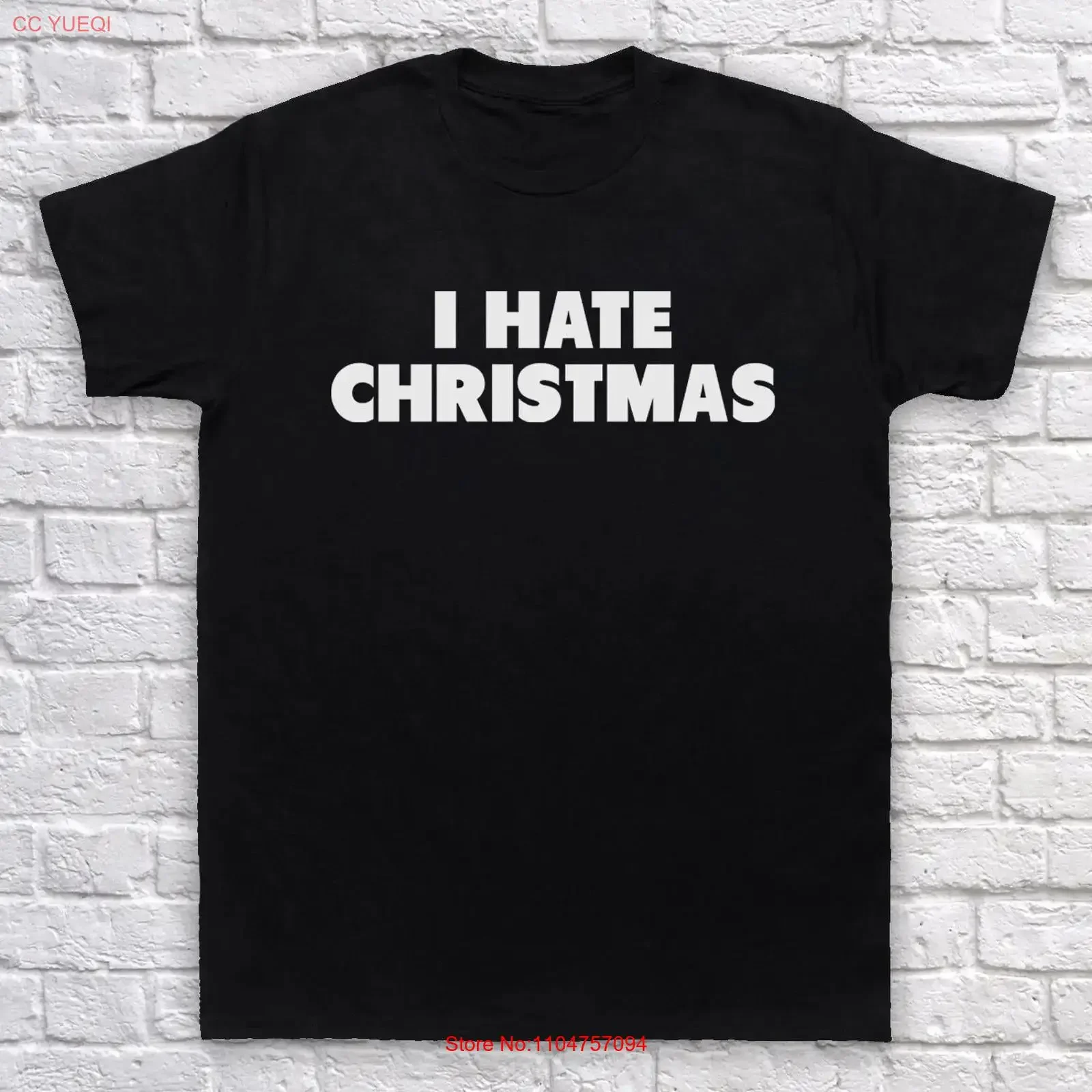 I Hate Christmas Funny Anti Xmas Party Humour Festive Fun Mens T Shirt Various Colours Sizes vintage Washed Soft Casual homme