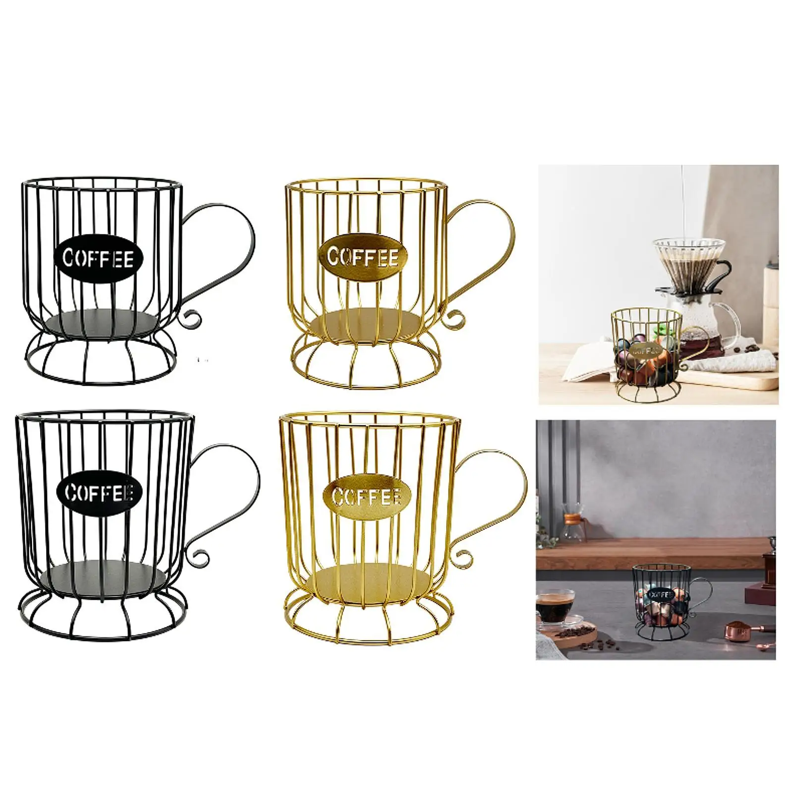 

Coffee Pod Holder Coffee Capsule Basket,Compact,Multipurpose,Coffee Pod Storage Organizer Coffee Capsule Holder for Bar Cafes