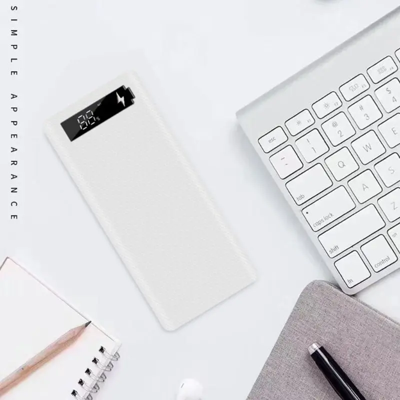 PD QC3.0 Quick Charge Power Bank 18650 for Case Lithium Battery Holder Fast Charger Box Dual USB Battery Holder