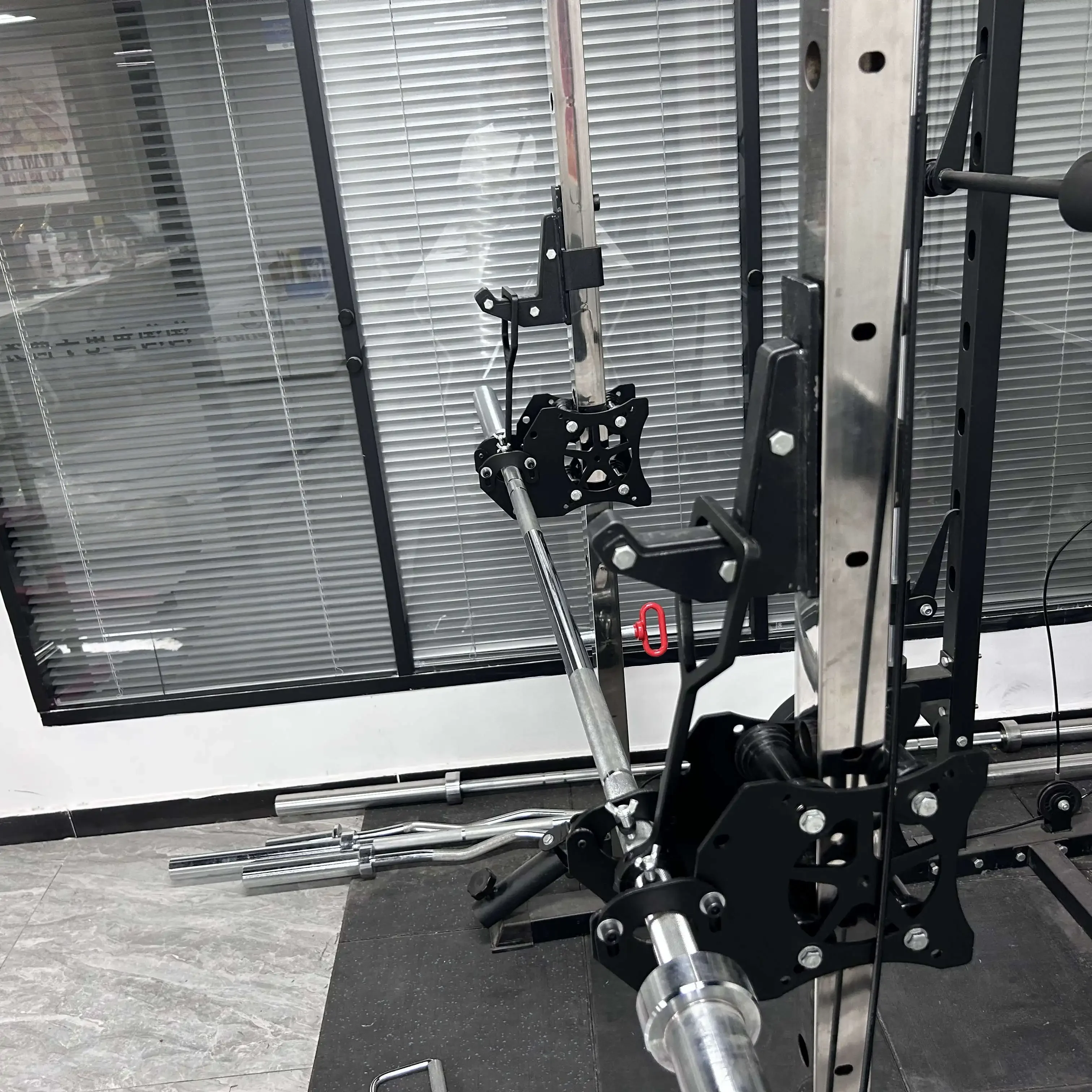 Fit 1*1/2*2/3*3 Inch Squat Rack Bird Glider High Pull Slide Attachment Multi-functional Smith Rope Accessories Fitness