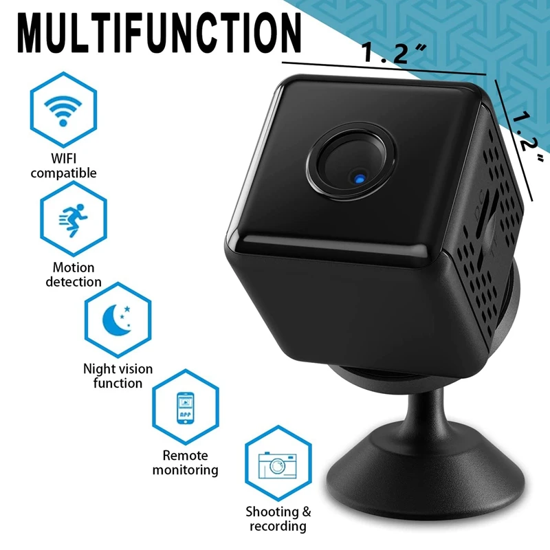 Home Security Camera 1080P Wireless Camera Security Cam Micro-Type Surveillance Camera With Wide Angle Lens