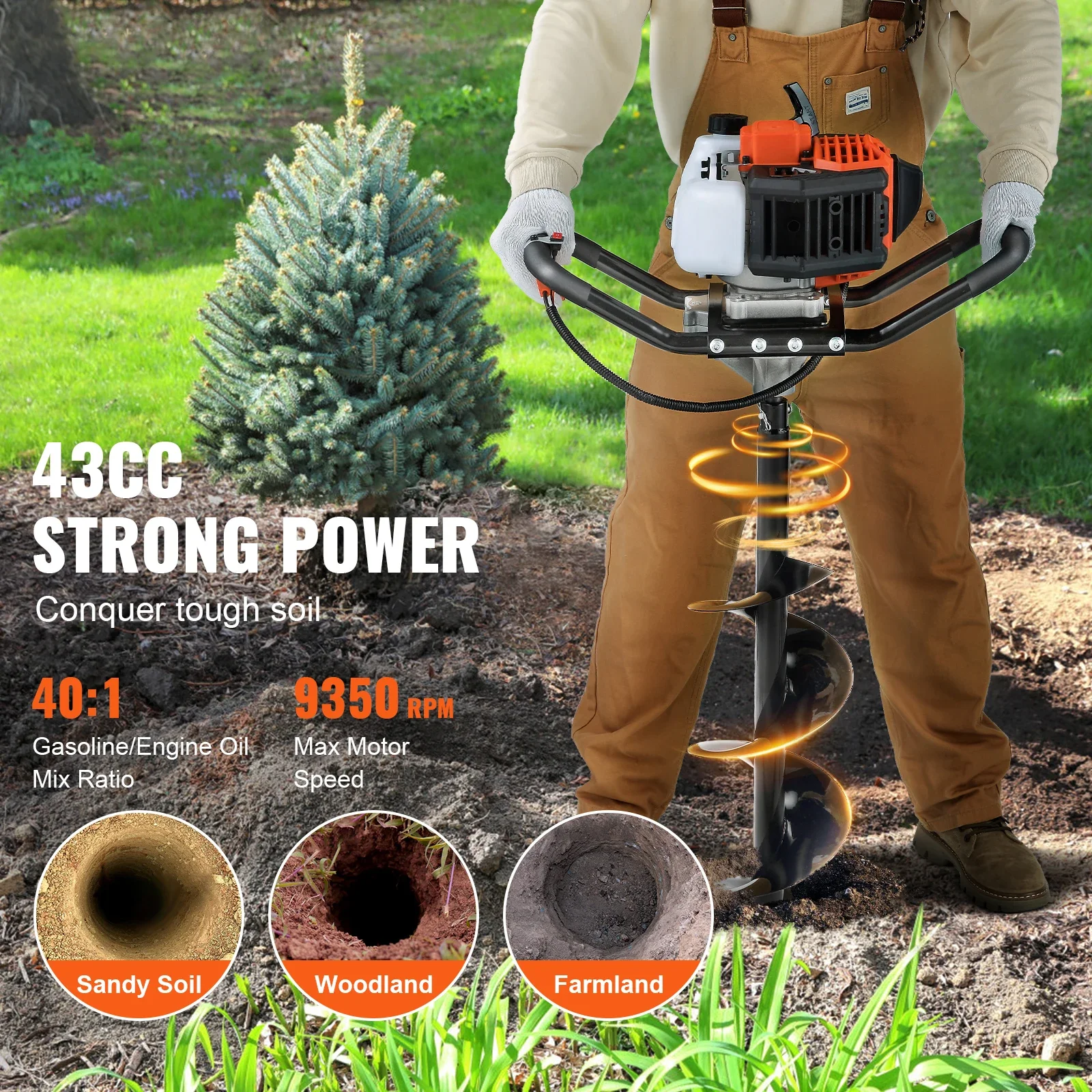 Fuel-Powered Auger …