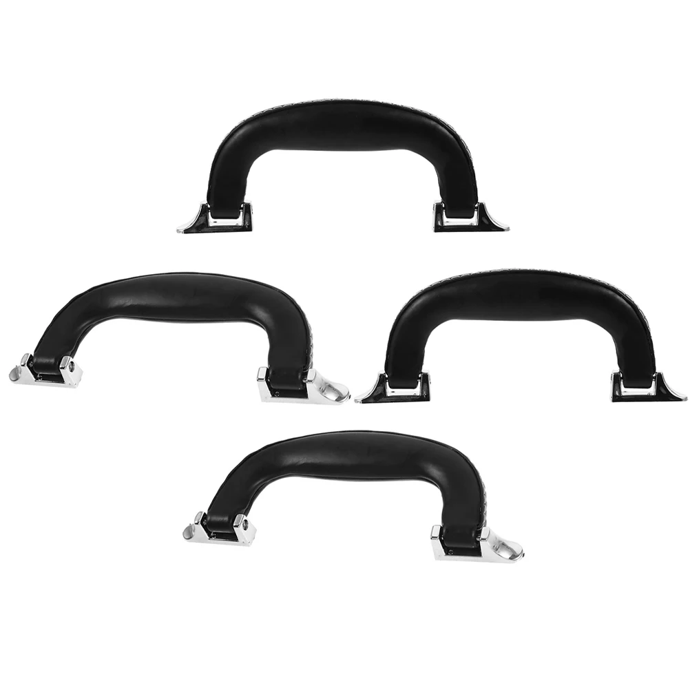 

4pcs Plastic PU Box Handles for Suitcase Handbags Toolboxes Projects Travel Storage Trunk Luggage Grip Teaching
