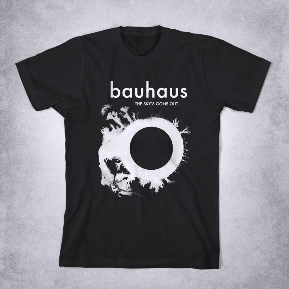 The Skys Gone Out Post Punk T Shirt Gothic Rock Bauhaus Band Goth  Bauhaus T Shirt  COTTON 2024 New Arrival