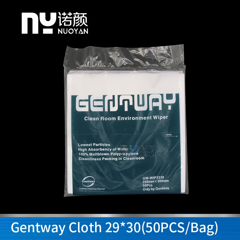 

50PCs/Pack GENTWAY Clean Room Environment Wiper 290X300MM for Eco Solvent Printer Inkjet Printer Head Cleaning Dust-free Cloth