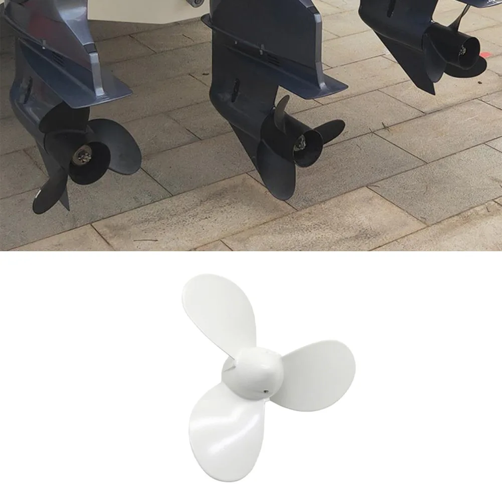 

Marine Engine Propeller 4-6 For Hp 8" Outboard Motor Three-bladed Propeller 6E0-45941-01 Aluminum Alloy