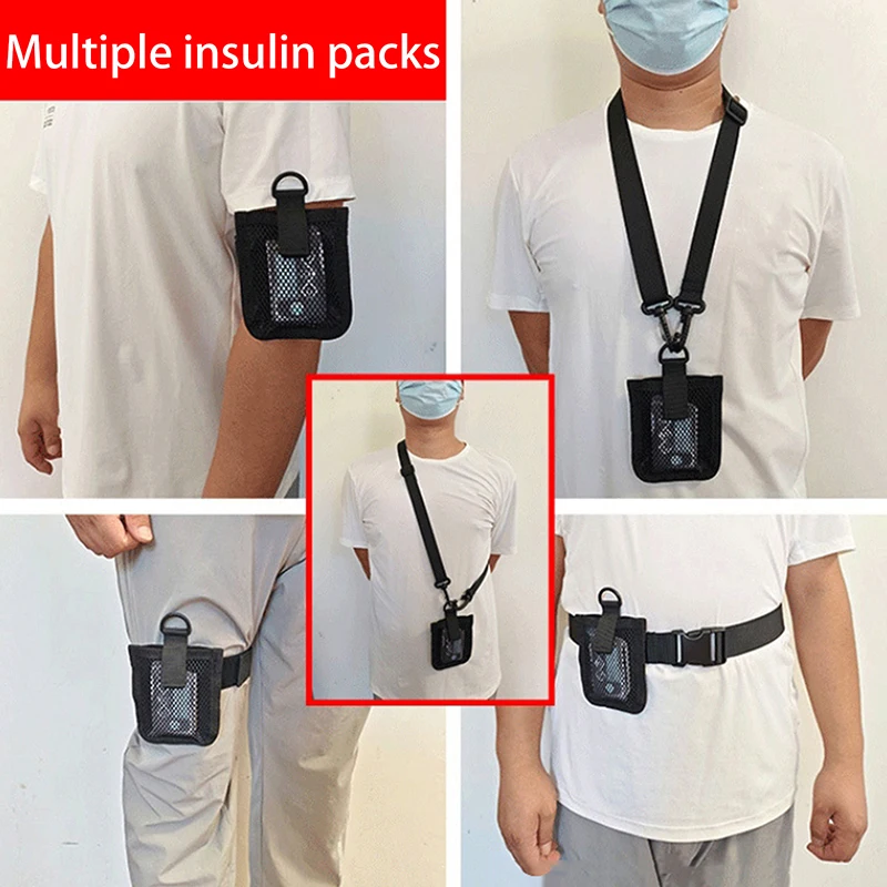 Insulin Pump Bag Invisible Lightweight Waist Armband Bag Mobile Portable Protective Case Multifunctional Belt Insulin Pump Fixed