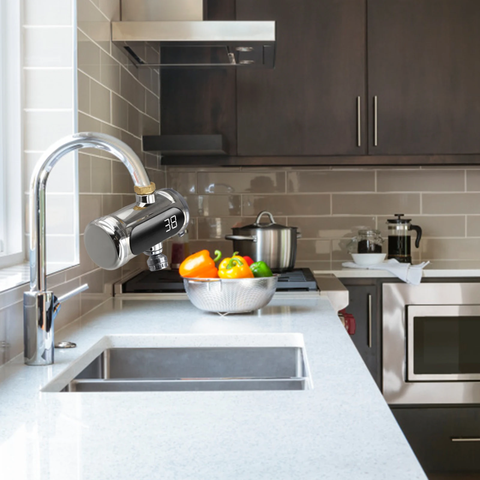 

Смеситель с подогревом, смеситель для бассейна, 137x65 мм, садовый, не требующий установки, терраса, бассейн, садовая студия