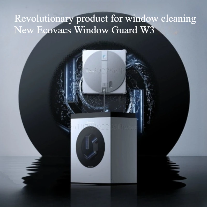 ECOVACS Water Jet Window Cleaning Robot W3 Automatic Cleaning Cloth Base Station - Window Cleaning Magic Tool 10000Pa