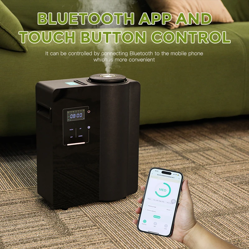 3000m3 Geurverspreider Parfum Thuis Geur Smaakstof Luchtreiniger Geurverspreider Machine Bluetooth APP Multi Segment Timing