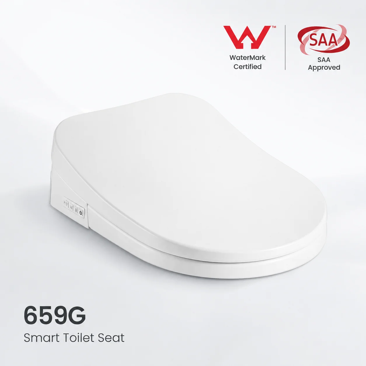 Wealwell OEM Watermark Certified Automatic Self-Clean Intelligent Smart Toilet Seat Remote Control Seat Heating Warm Air Drying
