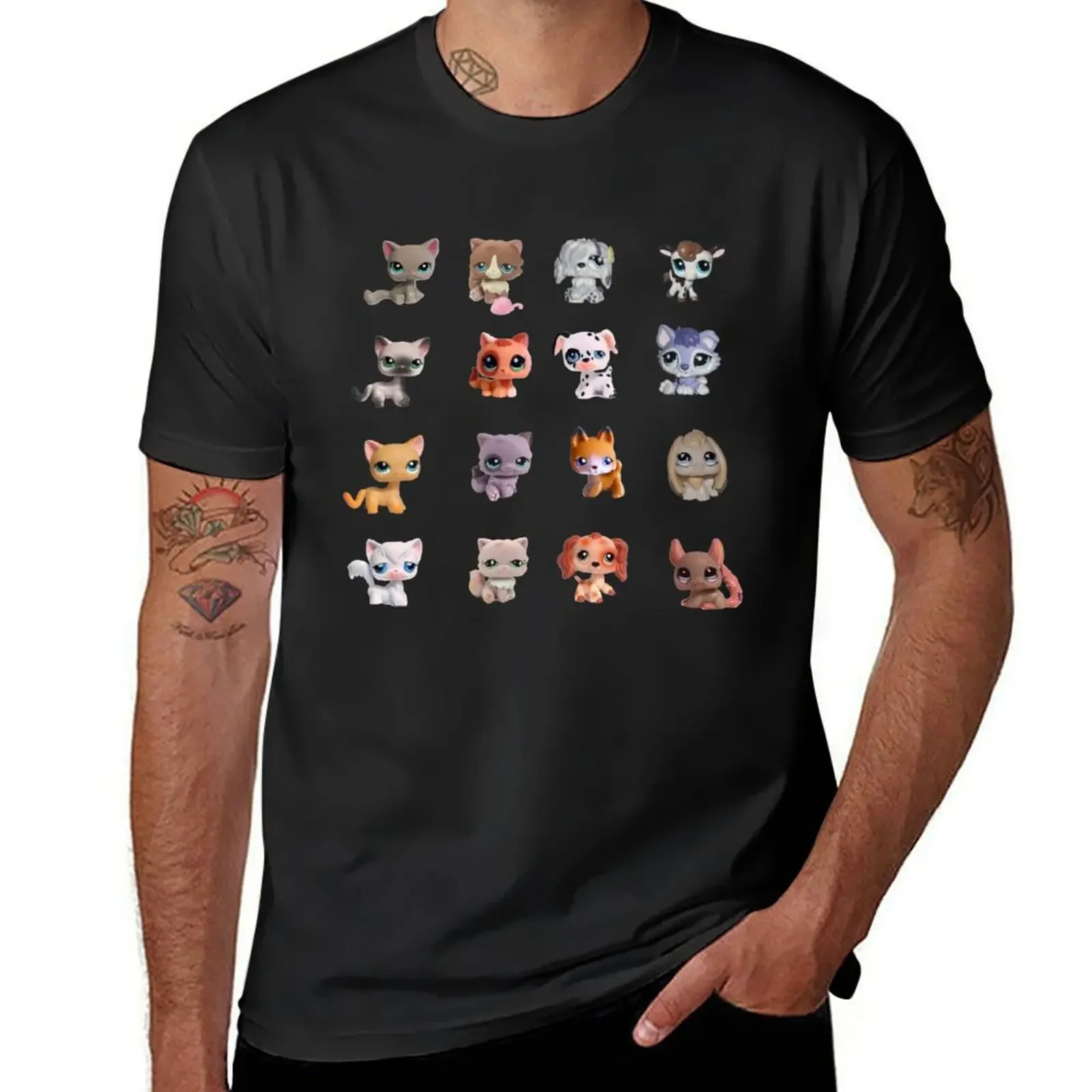 LPS littlest pet shop T-Shirt basketball graphic tees boys whites plain Blouse cotton t shirt men