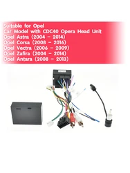 Wiring Harness CANBUS Adapter Decoder RCA 16 Pin to Quad Lock Connector Car Cable for Opel Astra Corsa Antara Vectra