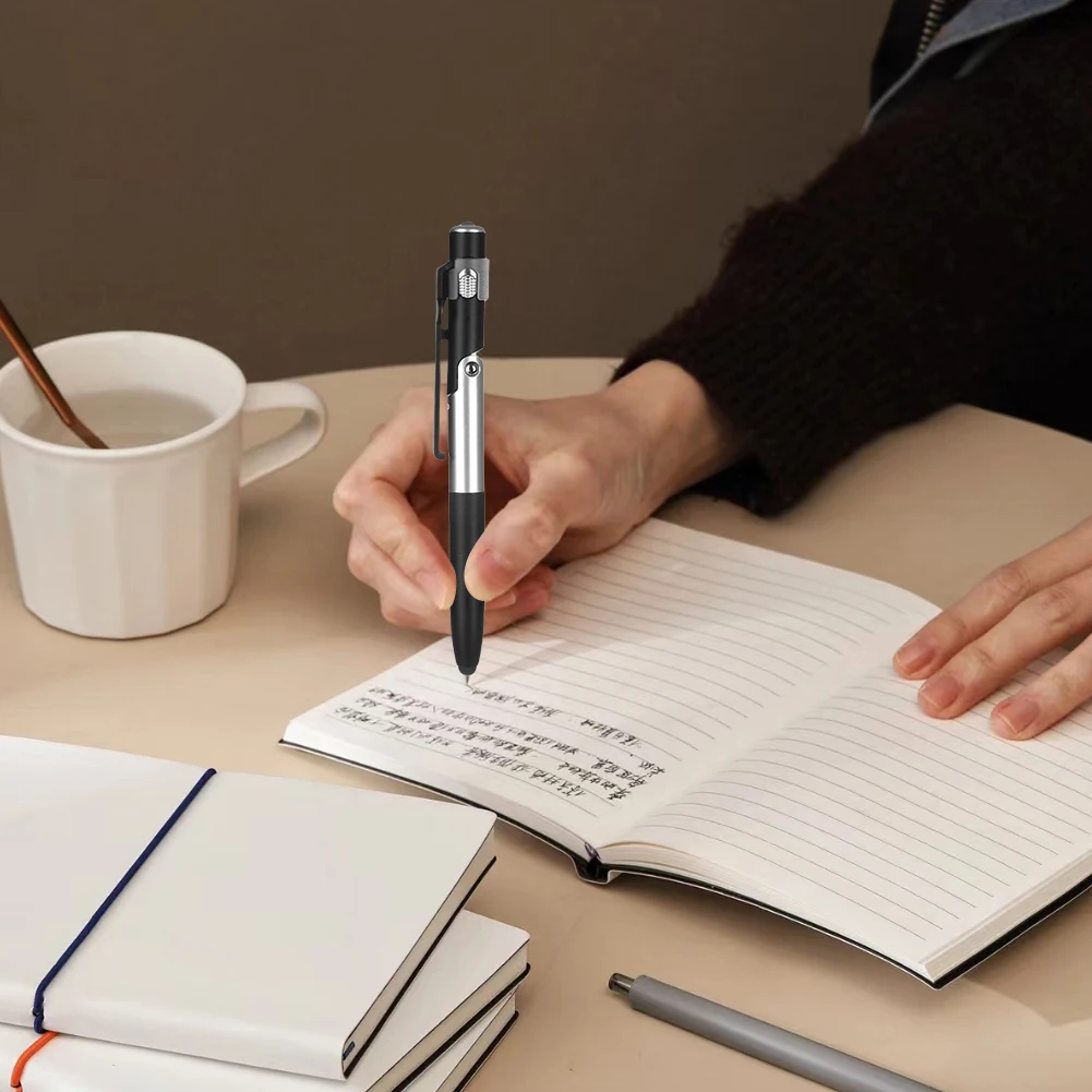 

Многофункциональная сенсорная ручка 4 в 1, складная шариковая ручка со светодиодным фонариком, складной держатель для телефона, офисные школьные канцелярские принадлежности для студентов