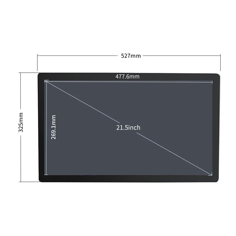 21.5 Inch Wall Mount IP65 Full HD Industrial Panel PC  Capacitive Touch All In One Computer
