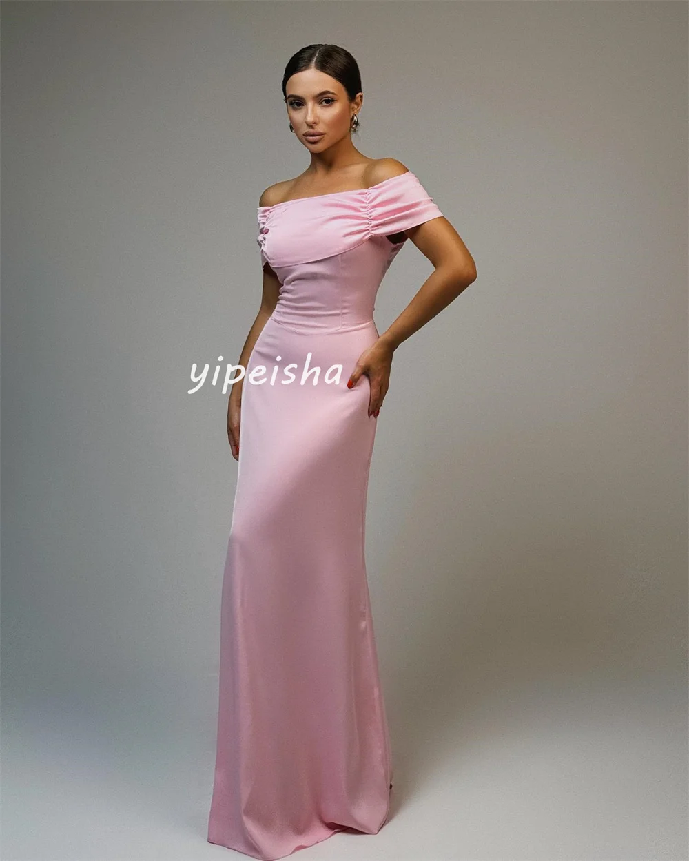 Sparkle A-line Square Neck Long Dresses Prom Dresses Classic Exquisite Modern Style Pastrol Unisex Chinese Style Formal Casual