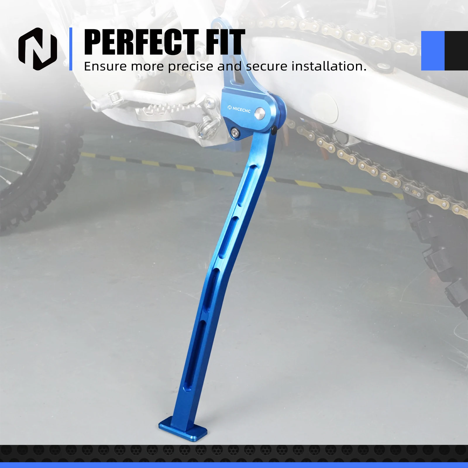 NICECNC لياماها YZ 125 YZ125 2005-2022 YZ 250 YZ250 2005-2024 2023 2022 حامل جانبي للدراجة النارية مسنده ألومنيوم متين #6