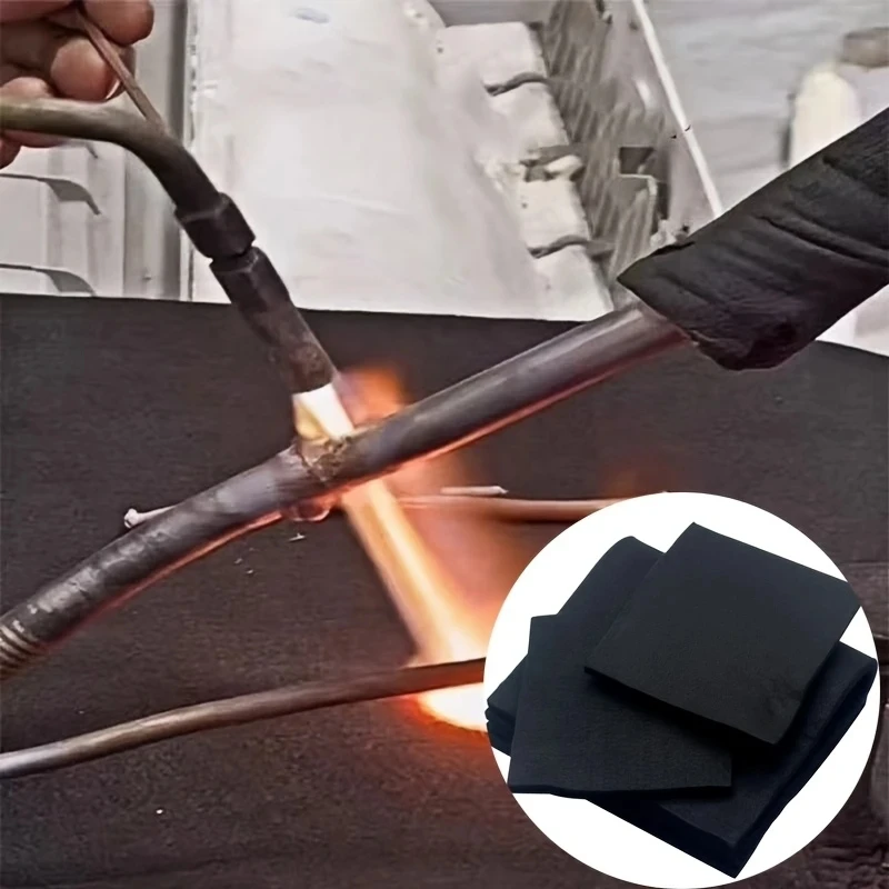 

Max 100x100cm Reusable BBQ Heat Resistant Mat Fireproof Thermal Insulation Pad Anti-Scald Protection for Outdoor Grill Barbecue