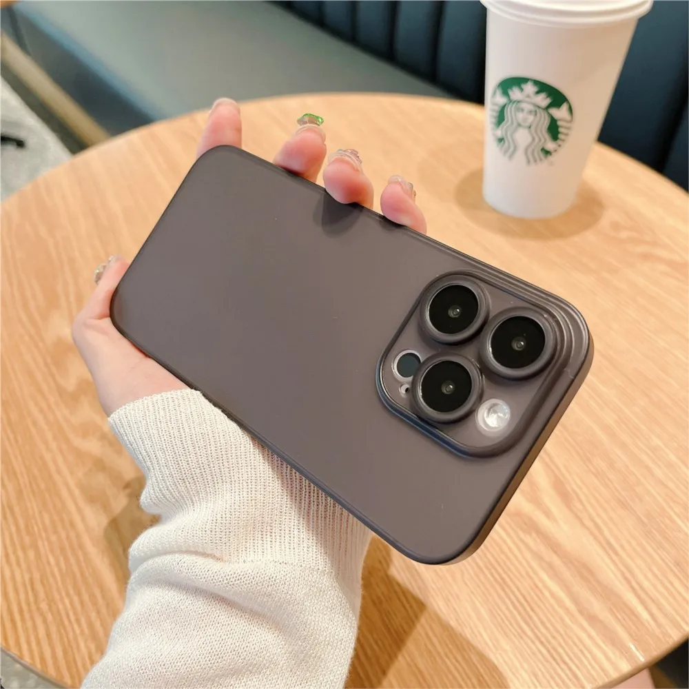 حافظة رفيعة للغاية من البولي بروبيلين Fundas لهاتف آيفون 13 14 15 16 11 12 Pro Max 13 Mini غطاء كامل لهاتف آيفون XR X Xs Max حافظة مضادة للصدمات