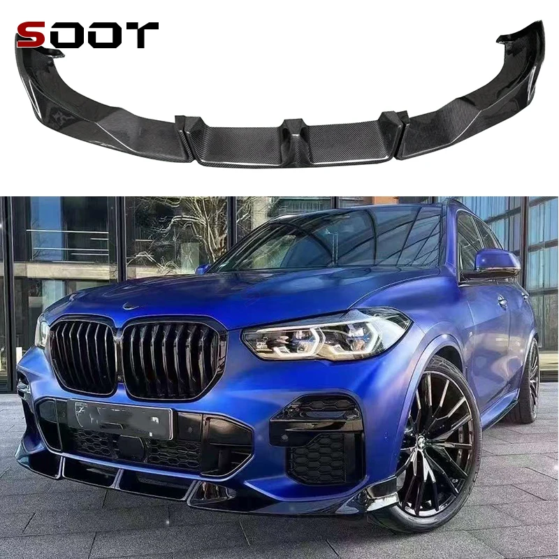 

Для BMW X5 G05 2018-2022 Спойлер из углеродного волокна, передний бампер, диффузор, передняя губа, передний спойлер на подбородок, L-стиль CarAuto Partscar