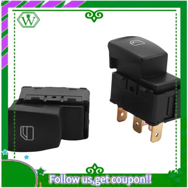 

AC34-2 PCS Car Window Glass Lifter Glass Lift Switch Black ABS For Smart Forfour 454 2004-2006 A4548201010