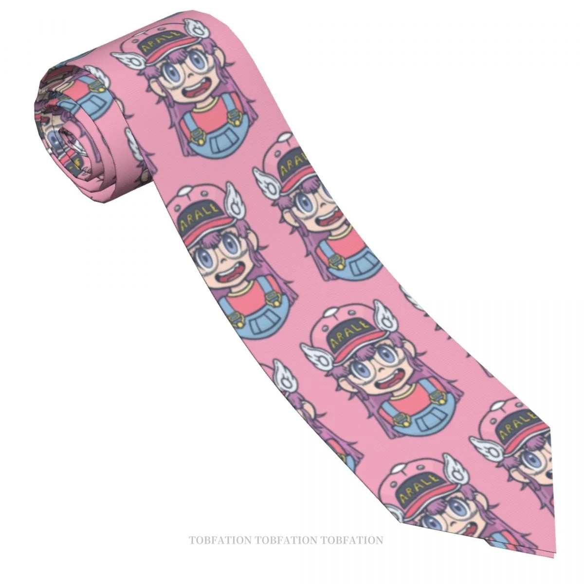 Dr Slump Japanese Manga Arale Portrait Men Ties 3D Printed Hip-Hop Street Business Wedding Party Shirt Accessories