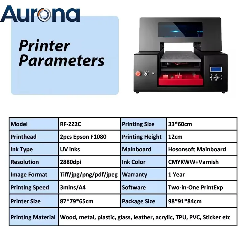 【Industrial】Refinecolor Commercial Dual XP600 Clear Film Label Logo UV Direct To Film Printing UV DTF Printer Uv Dtf Printing Ma