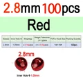 2.8mm Rojo 100 piezas