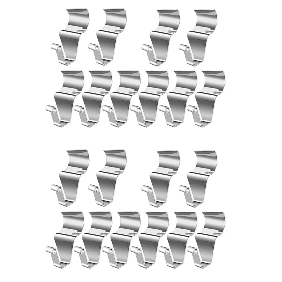 

20PCS Sainless Steel Hooks for Heavy Duty Hooks for Vinyl Siding to Hang Things No Hole Vinyl Hook Hanging Outdoor Decor