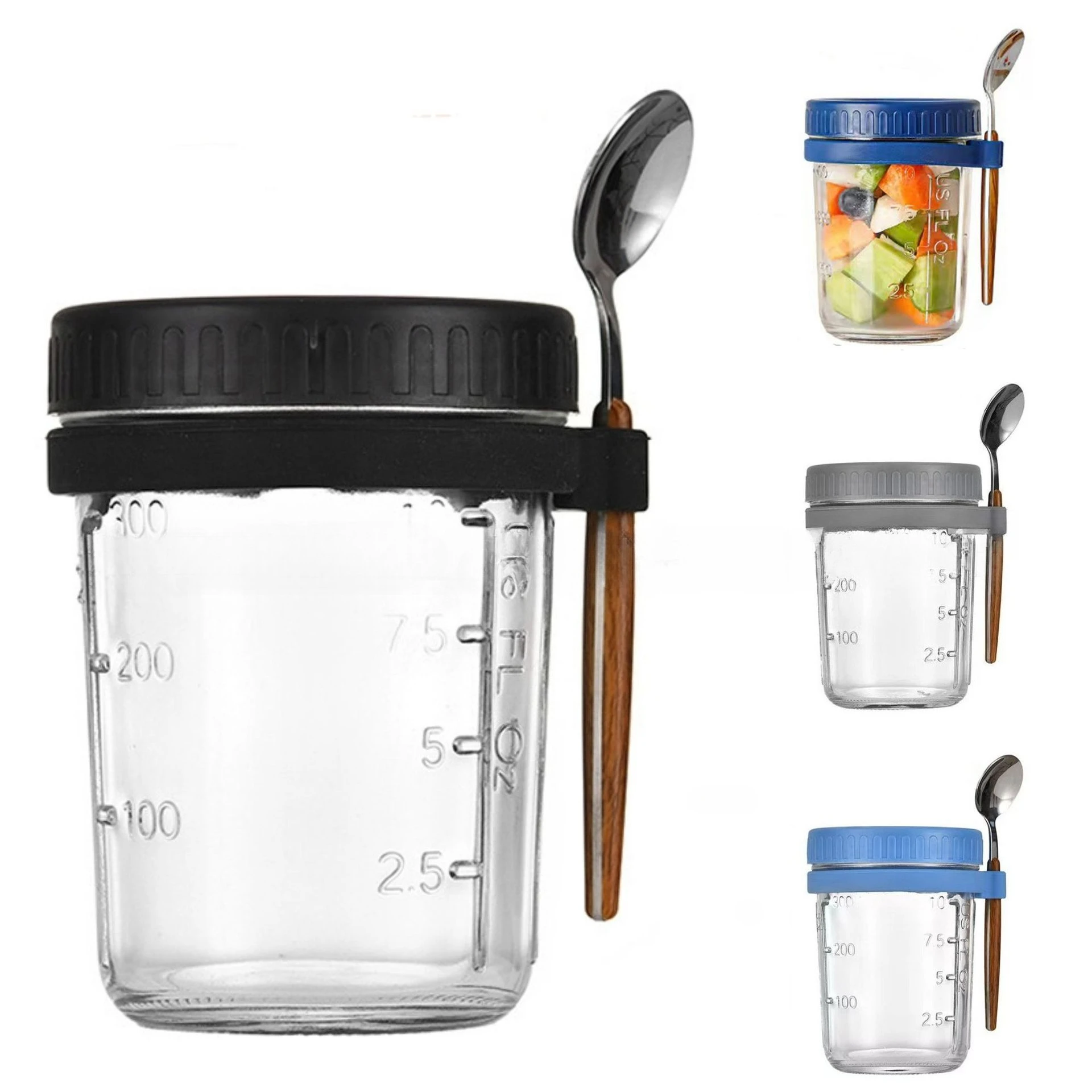 400ML Overnight Haver Cup Glas - Overnight Oat Jar recensie en prijs