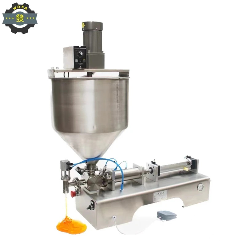 Thick Paste and Liquid Durable with Mixer and Heater Hopper Adjust Filling Machine