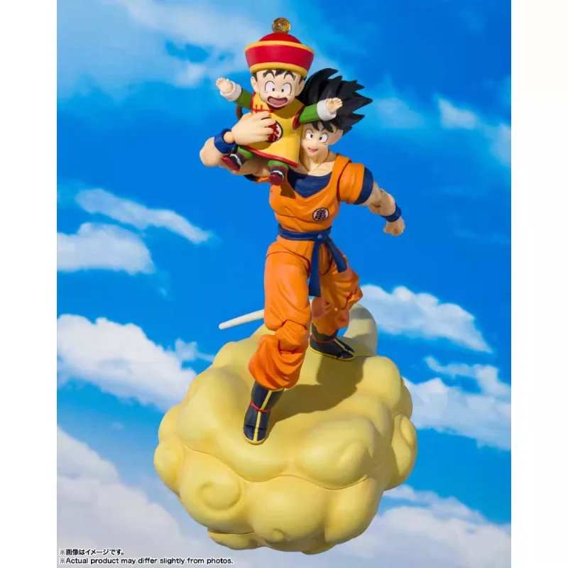 

Bandai SHF Dragon Ball Goku and Gohan Father-Son Hug Flying Nimbus CJ Event SDCC In Stock Articulated Figures