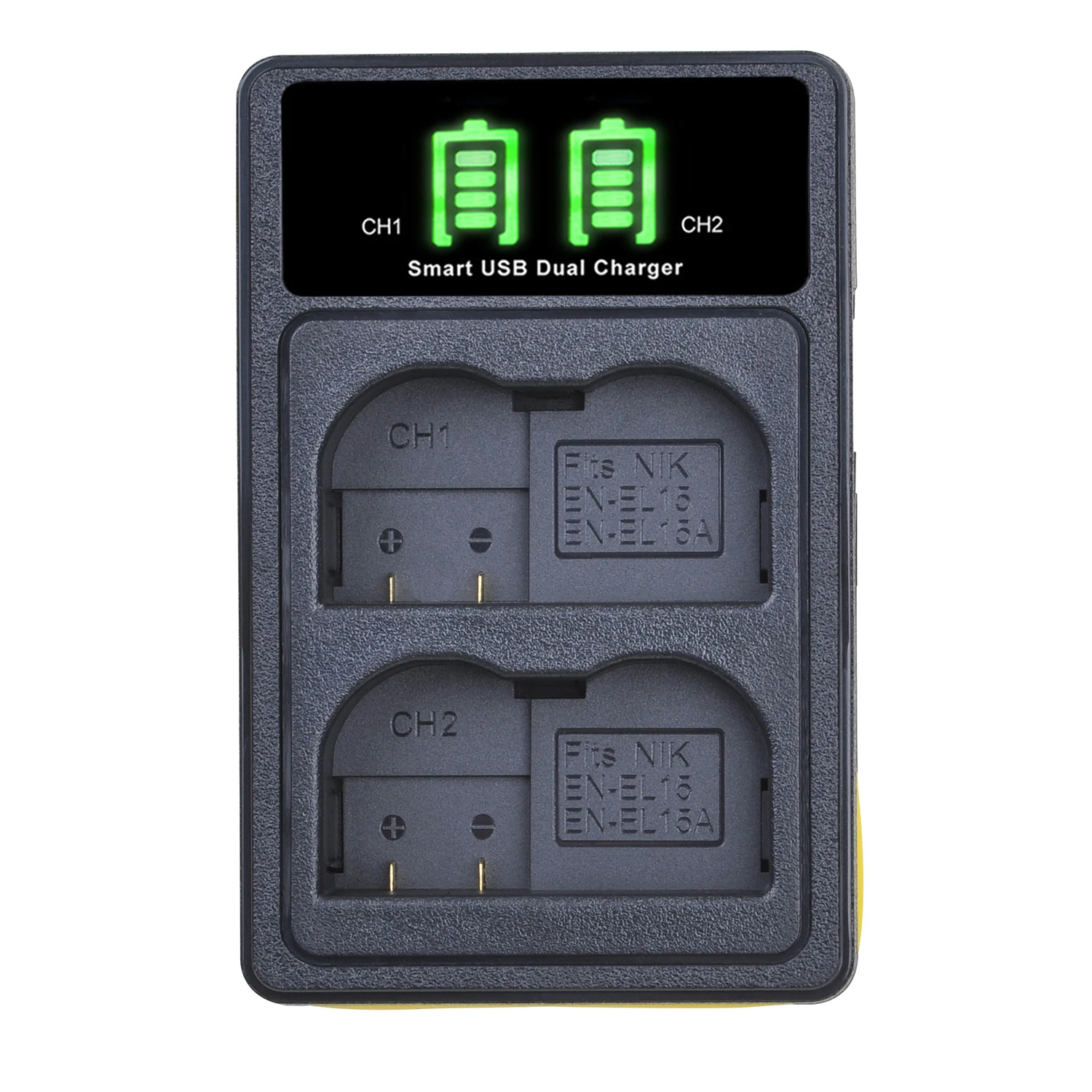 ENEL15 EN-EL15 شاحن بطارية لنيكون D500 D600 D610 D750 D7000 D7100 D7200 D800 D800E D810 D810A 1v1 LCD شاحن