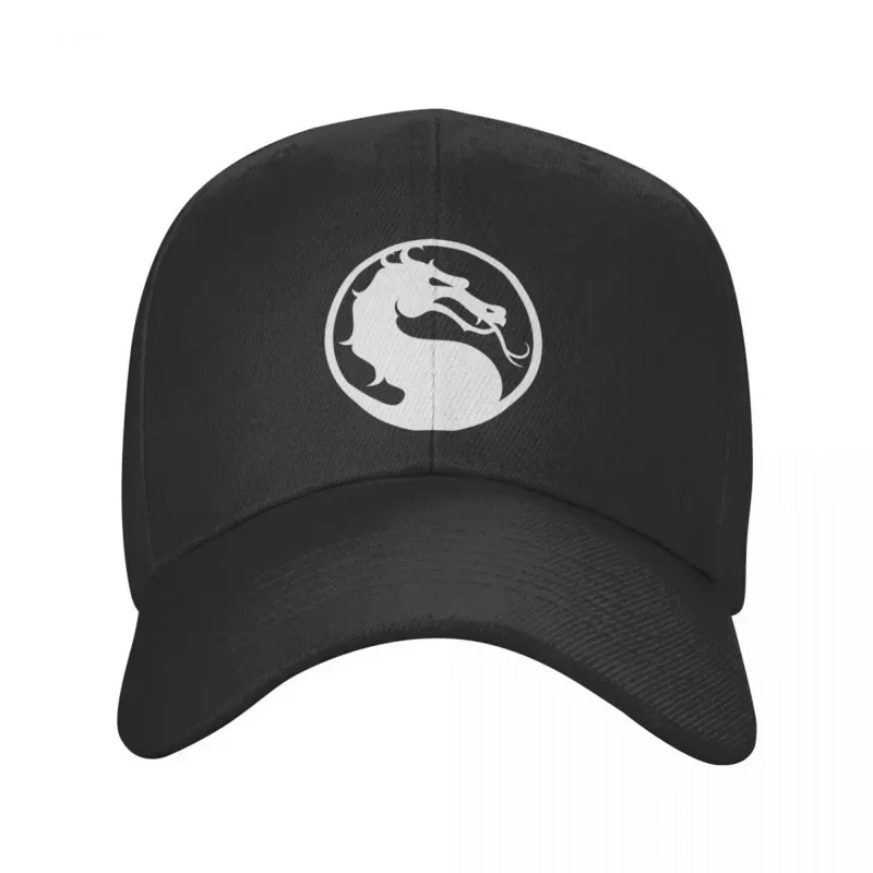 

Personalized Mortal Kombat Logo Baseball Cap Women Men Breathable Fighting Game Sub Zero Scorpion Dad Hat Sports Snapback Caps