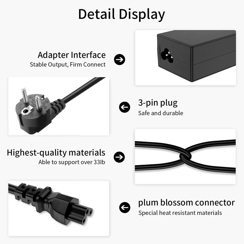 19V Charger Fit for JBL Boombox 2 1 Xtreme Extreme Portable Wireless Bluetooth Speaker Replacement Power Supply Adapter Cord