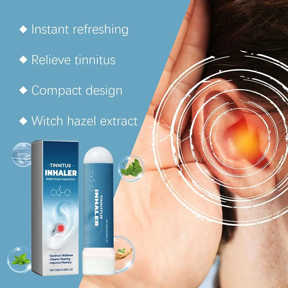 Tinnitus Relief Nasal Inhaler Calming Relaxing Reduced Ringing Herbal Tinnitus Relief Sticks For Travel N4G4