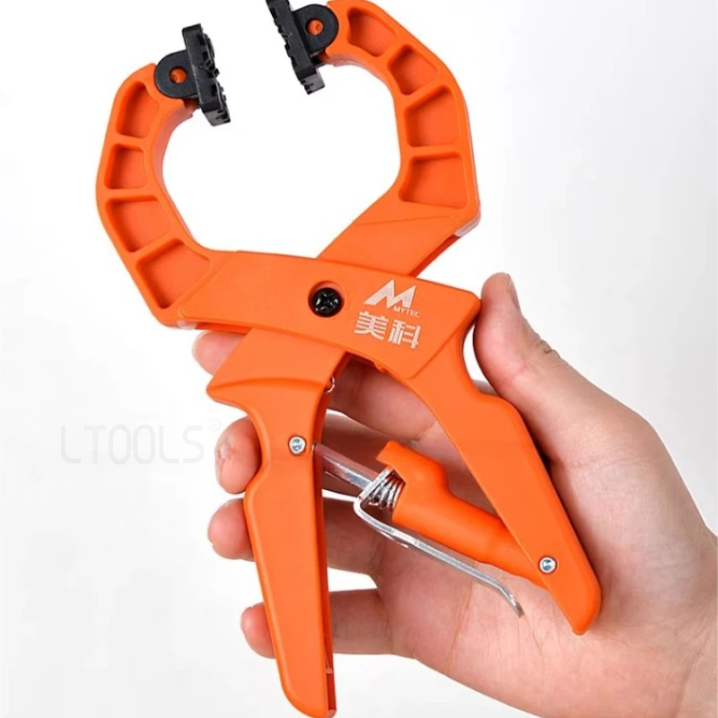 

Деревообработка, стабильный круглый зажим, регулируемый многофункциональный зажим с храповым механизмом, деревянная доска, фиксированный пружинный зажим, плотничьи вспомогательные инструменты