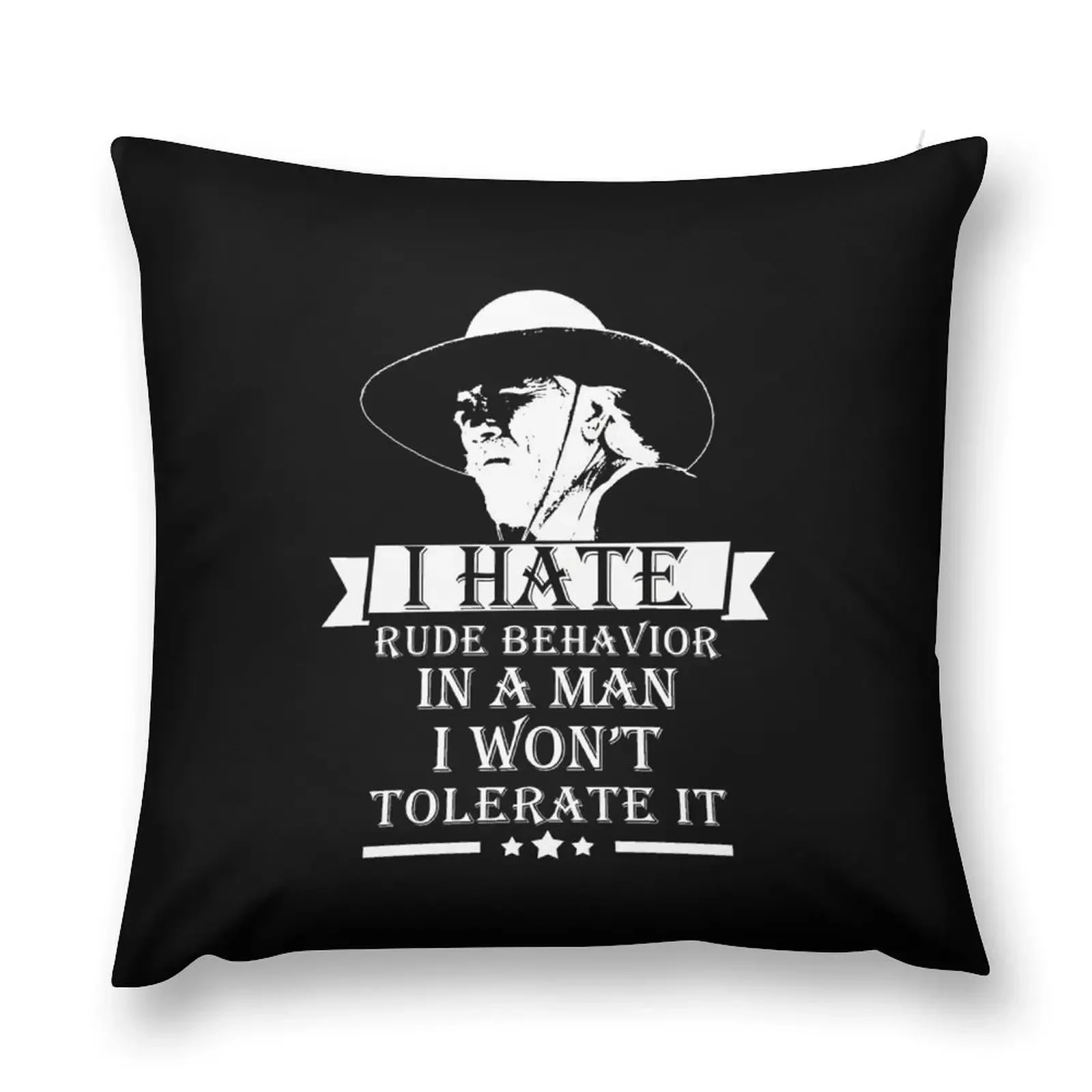 Lonesome dove - I hate Throw Pillow Sofa Covers For Living Room pillow cover luxury pillow