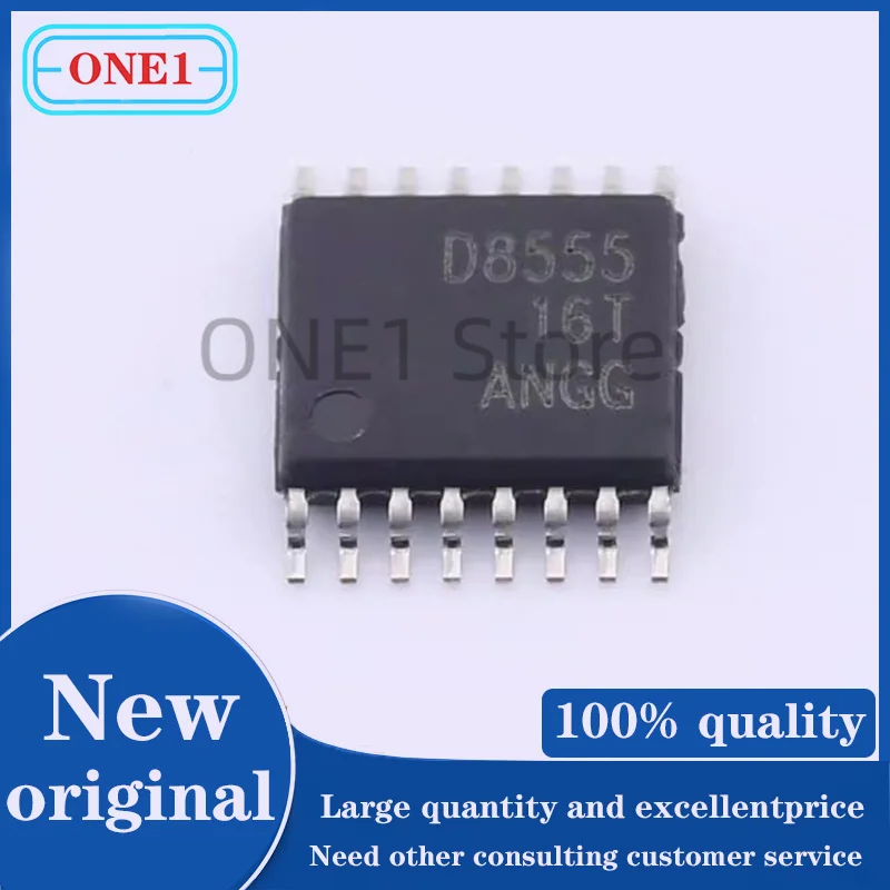 

1PCS/lot New original DAC8555IPW D8555 10us 2.7V~5.5V 16Bit TSSOP-16 Digital To Analog Converters (DACs) ROHS