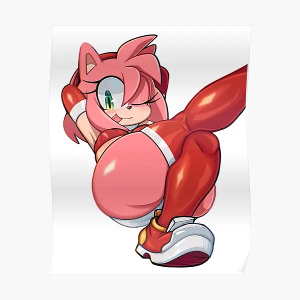 Постер Amy Rose для комнаты, забавный домашний винтажный Современный художественный Рисунок, живопись, украшение, роспись, Декор, настенный Принт без рамки