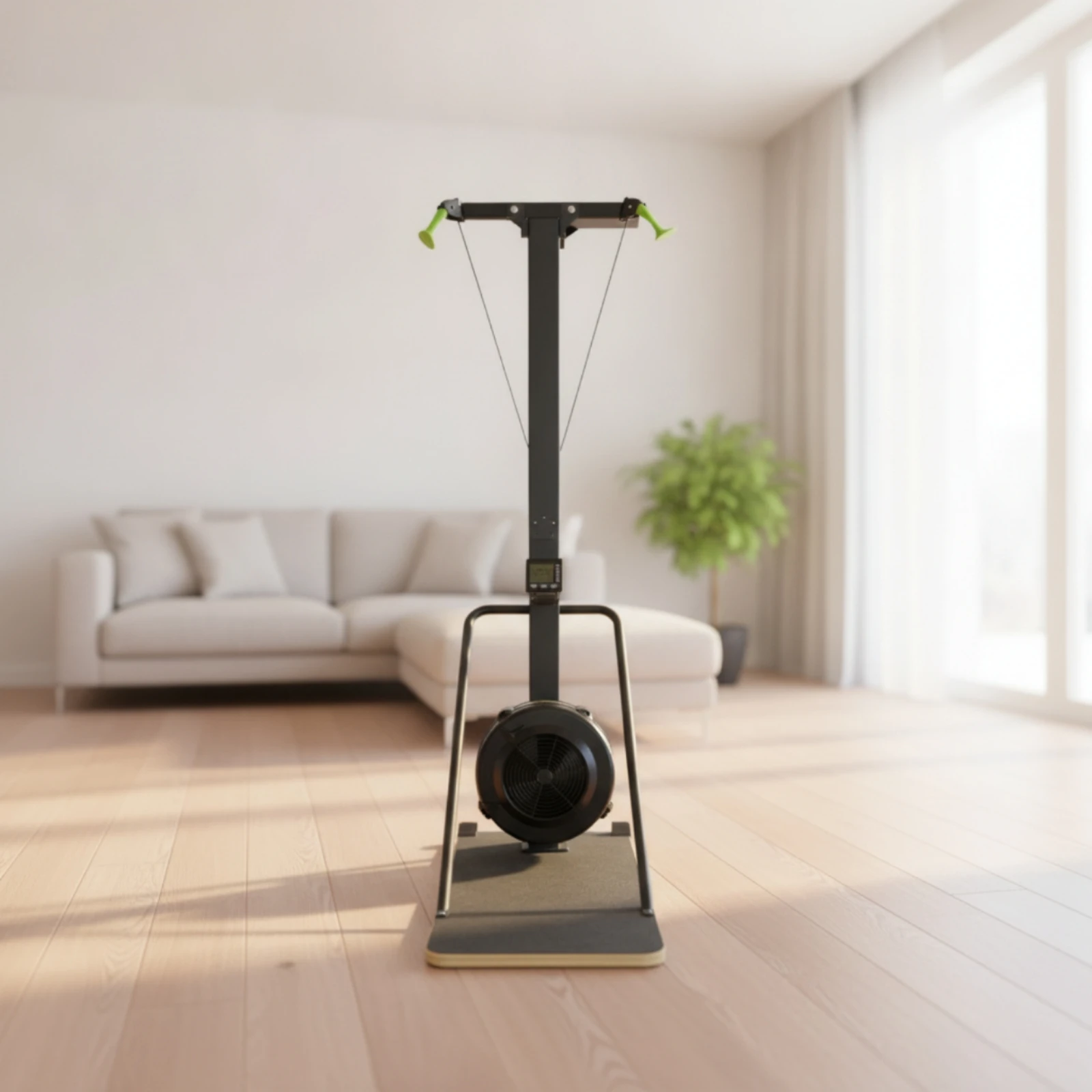 Ski Machine with Platform Full-Body Ski Machine Fitness Equipment Joint-Friendly Low Impact for Athletes