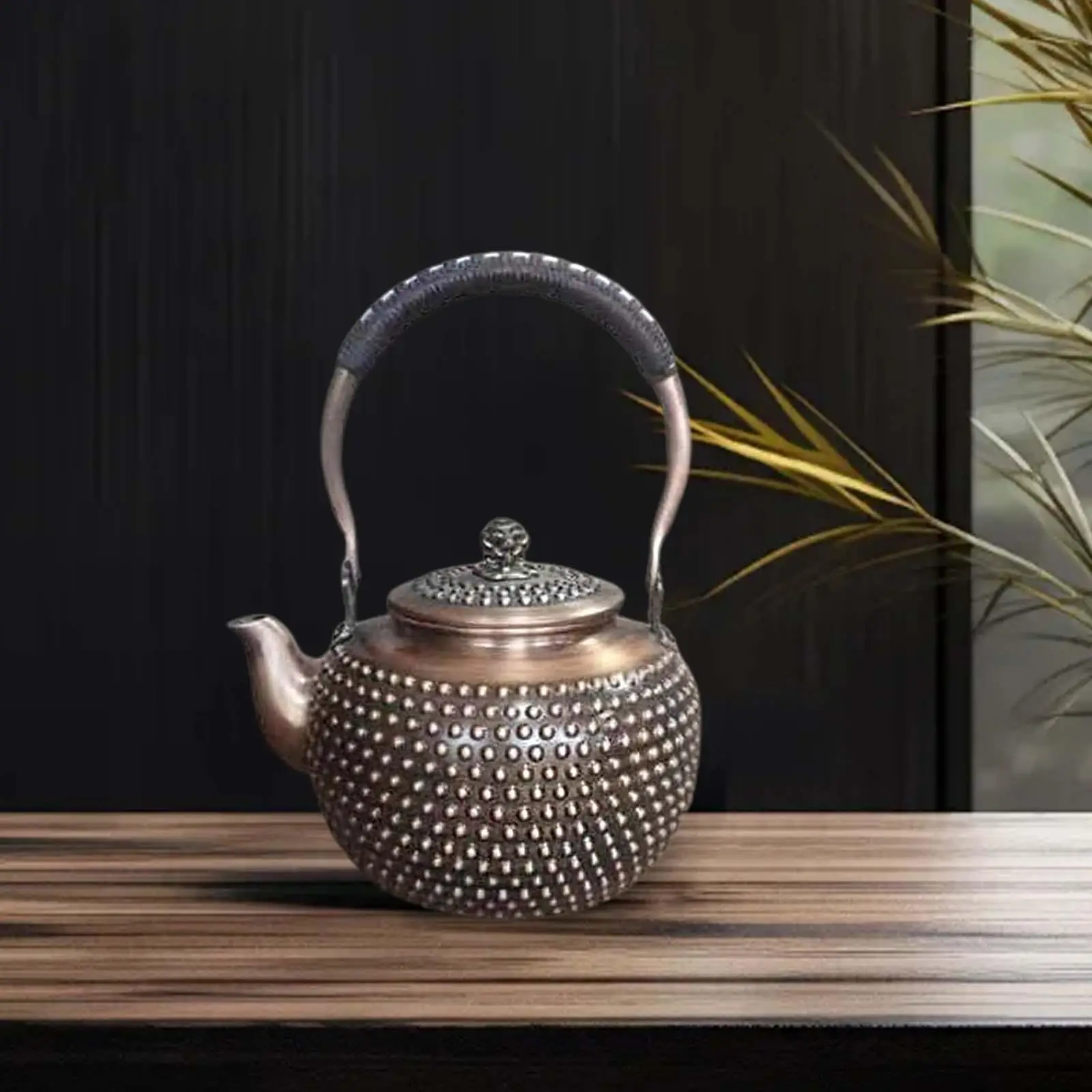 

Handmade Copper Kettle Tea Maker 1450ml with Handle Boiling Kettle Hot Water Kettle for Restaurant Tea House Hotel Home Kitchen