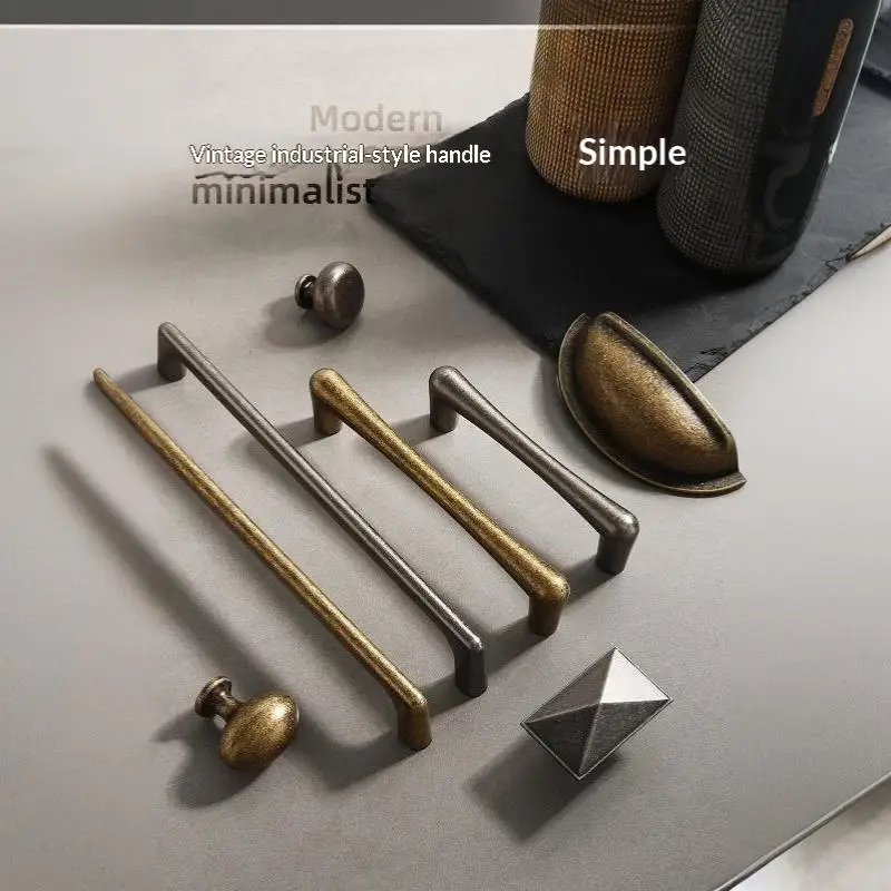 Möbelgriffe Minimalistisch Vintage Antik Nickel Kupfer Braun Griffe für Heimrenovierung Küchenschrank Schublade Kleiderschrank – Detail 7