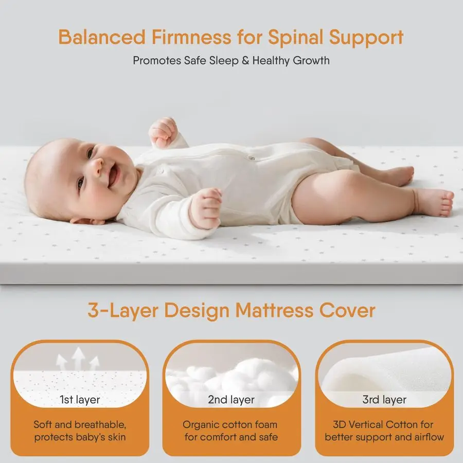 سرير أطفال، سرير هزاز، سرير بجانب السرير للطفل، سرير ثابت وآمن بجانب السرير للرضع حديثي الولادة، 6 #6