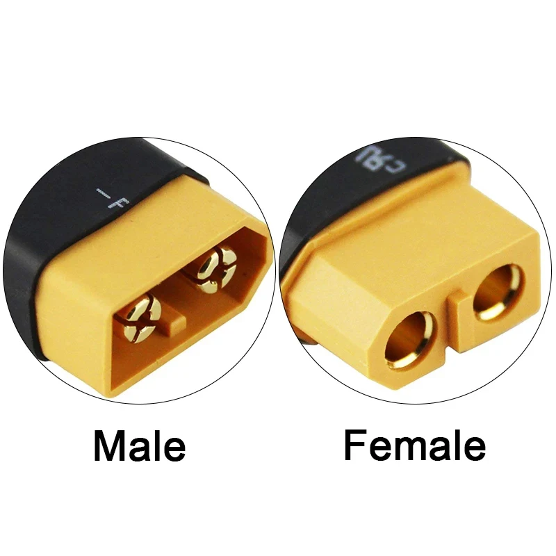 DXF Amass Adapter XT60 to XT90 EC5 EC3 TRX T Deans XT30U Female Male Connectors 4.0mm Plug RC Lipo Battery Control Parts DIY