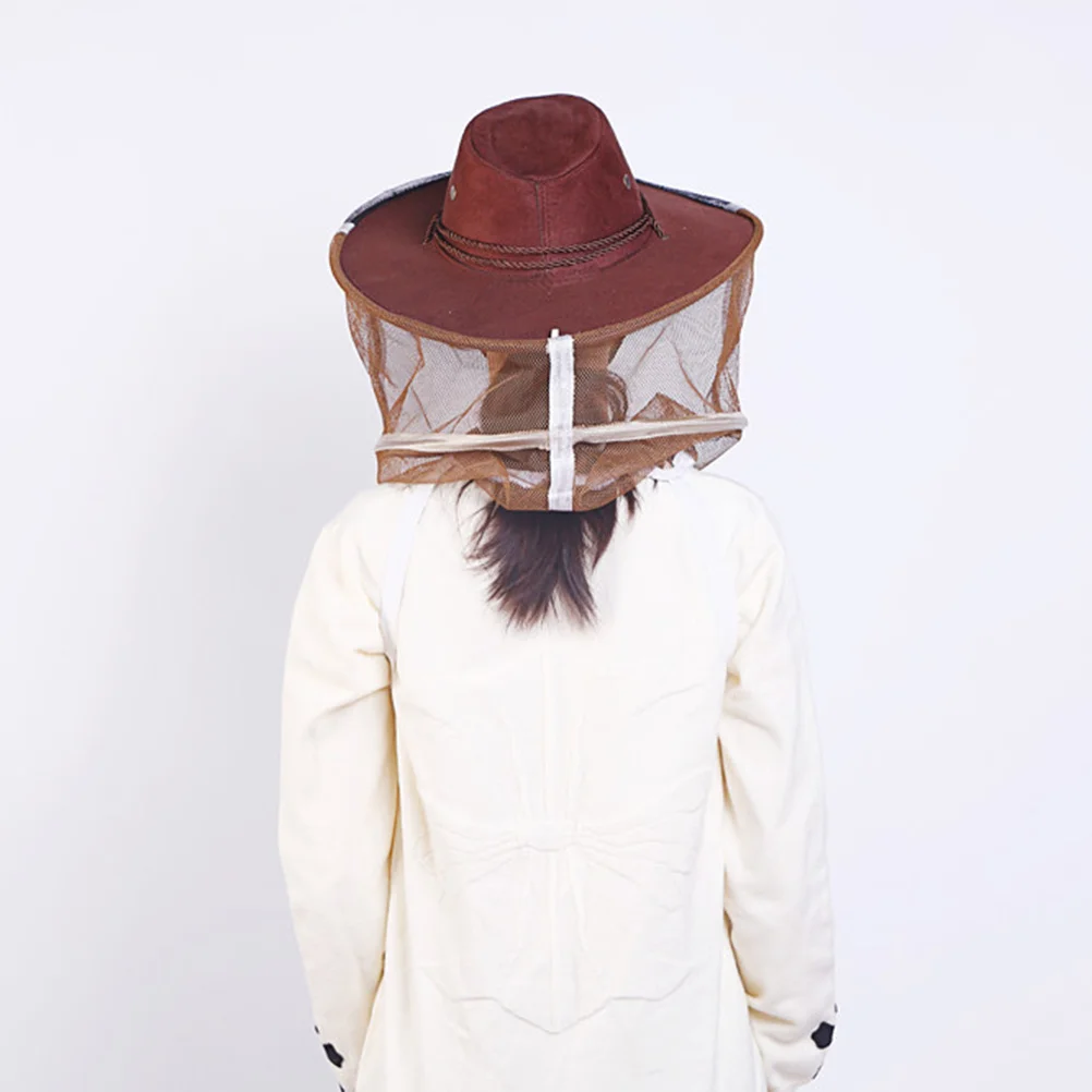 

3pcs Beekeeping Veil Hat Breathable Face Protector Full Neck Cover Anti-Insect Net For Garden Hiking Camping Outdoor Protection